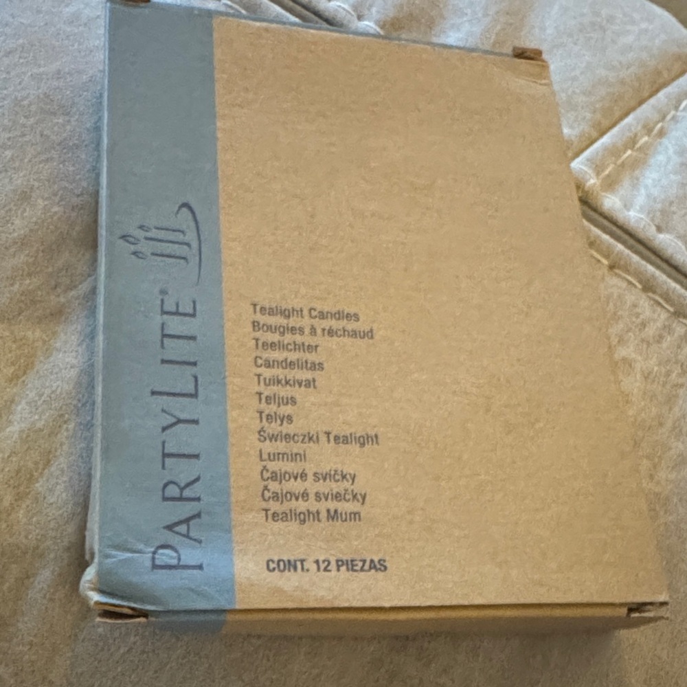 PartyLite Tealight Candles 12 Count NIB Apple Blossom